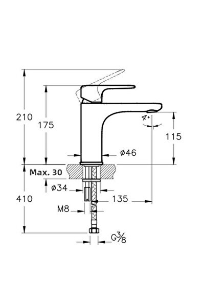 Artema Root Round A42706 High Sink FaucetChrome