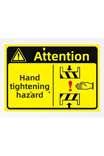 zafrakreklam تحذير: خطر المصافحة، لوح تسجيل PVC مقاس 24 × 34 سم