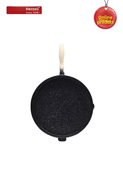 Kahramanlar 36 cm Multi-Purpose Double-Sided Cast Iron Pan