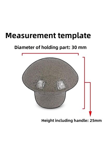 Badem10 الفطر زر الأثاث المطبخ درج خزانة غطاء مقبض مقبض المقابض الماهوجني اللون المعادن 10 قطعة