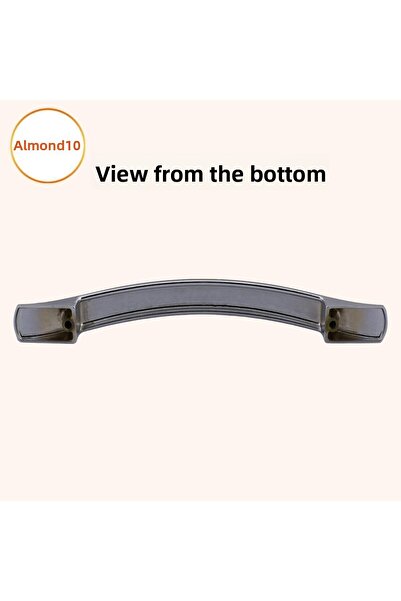 Badem10 Elif Mobila Bucatarie Sertar Dulap Ușă Dulap Metal Plat 128 Mm Cromat Mâner Mâner