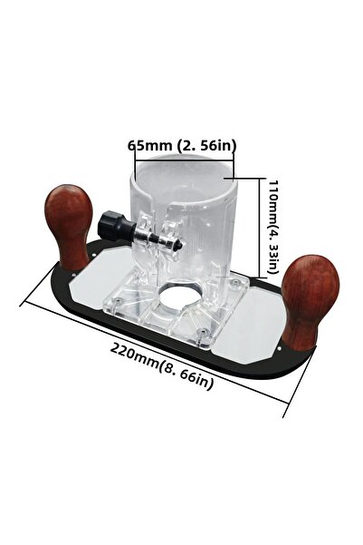 FNICEL Normal Base Hand-held Wood Router Plunge Base for Engraving Slotted Fl...