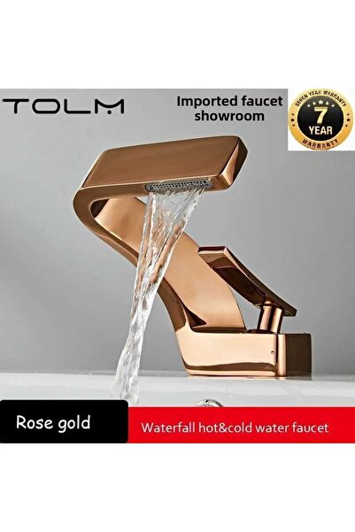 OEM صنبور حوض حمام بتصميم جديد بلون وردي - ضمان مستورد لمدة 7 سنوات