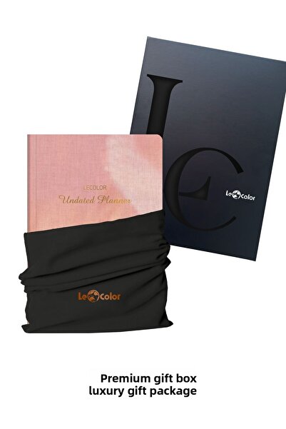 Le Color Розов кожени планински дневник - 17x24