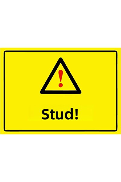 ZiPrinter منحرف! لافتة تحذير من مادة PVC مقاس A4 21x30 سم