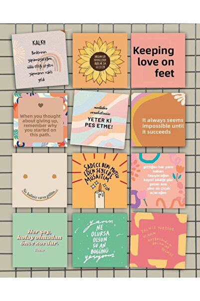 Pankart Evi 12 بطاقة تحفيزية باستيل للوحة القيادة - الطالب