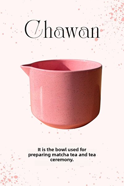 Mim and More Pink Ceramic Matcha Set