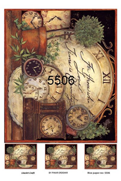 LİNEART ورق ديكوباج نحاسي Lineart 29X42 رقم: L5506