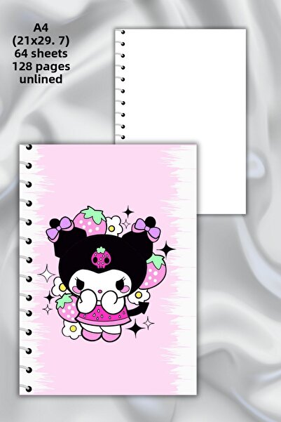 daily notebook دفتر ملاحظات مدرسي 64 ورقة كورومي غير مبطن مقاس A4 - 21X29,7 سم