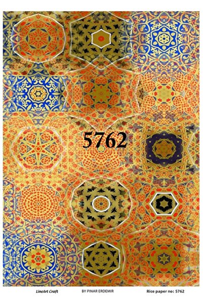 LİNEART Lineart Brass Decopage Paper 29X42 No:L5762