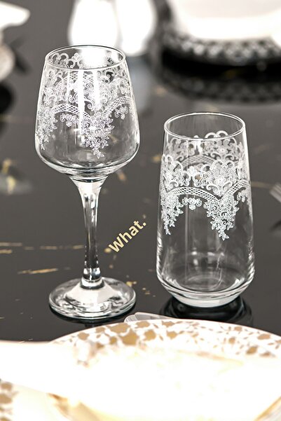 P H Panayır Home مجموعة أكواب مياه فاخرة للمشروبات الغازية مكونة من 12 قطعة من أدوات مائدة الكوكتيل هدية المهر