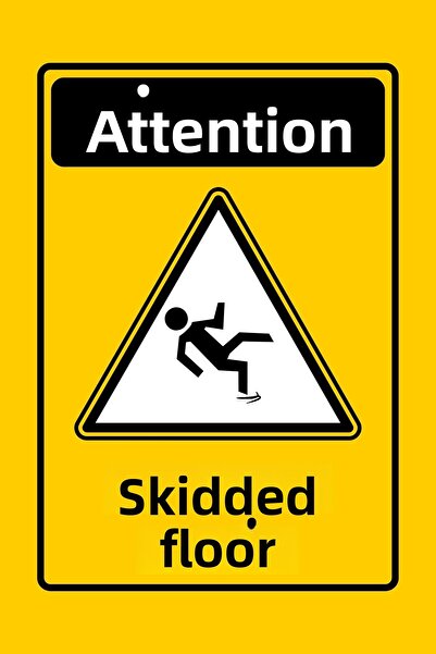 sanatıbedi ملصق أرضية زلقة (ملصق لاصق على الظهر)