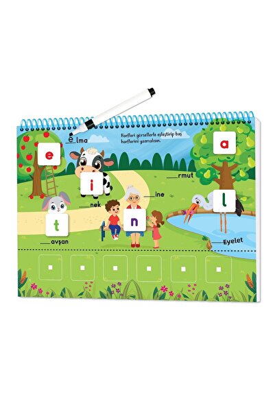 yükselen zeka Easy Reading System - Velcro Book Reading-I'M Learning to Write (Ages 4-7)