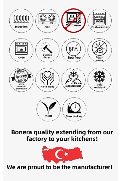 Bonera Σετ μαγειρικών σκευών από γρανίτη Nile 7 τεμαχίων - Μαύρο και χρυσό