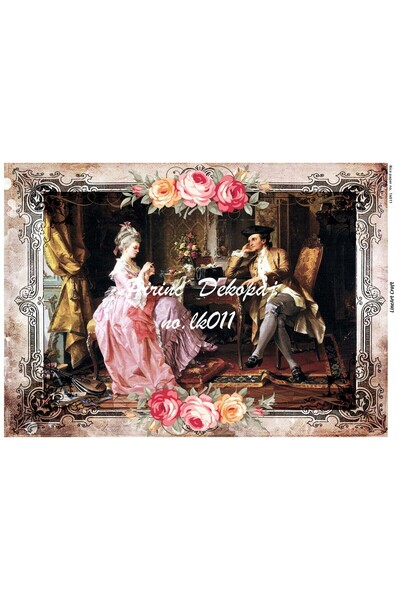 LİNEART ورق ديكوباج نحاسي موديل LK11 - 29x42 سم