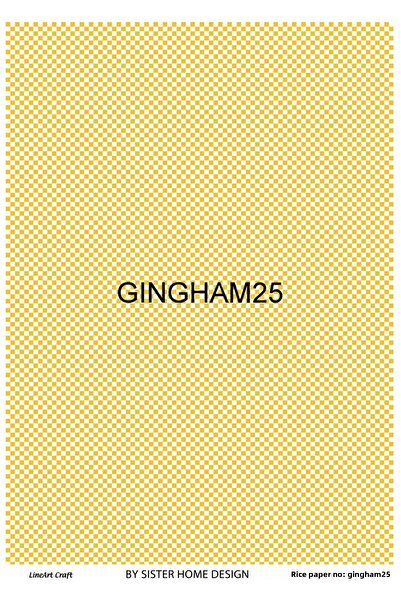 LİNEART ورق تزيين نحاسي من سلسلة GINGHAM مقاس 29 × 42 سم رقم: GINGHM25