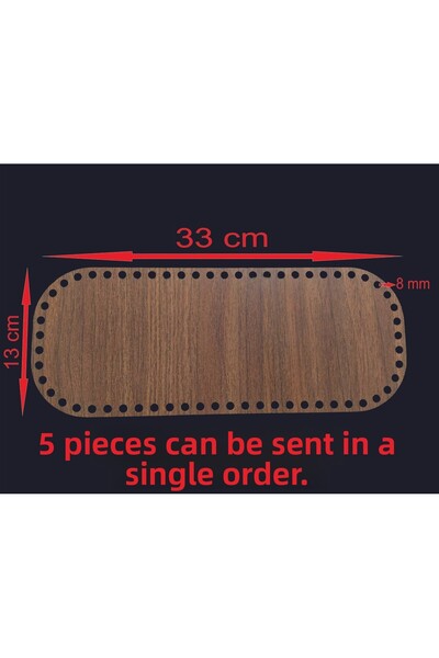 ASUDE HEDİYELİK Coș din lemn de nuc 33x13 cm Tavă din bambus Placă de tricota...