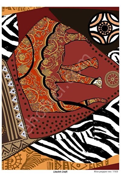 ehobici Lineart Brass Decopage Paper Model - 1483