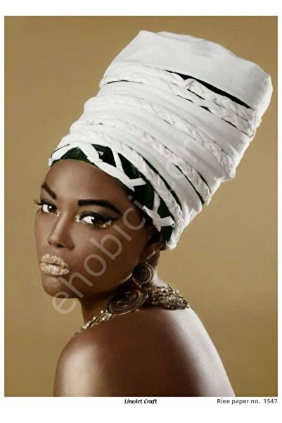 ehobici Lineart Brass Decopage Paper Model - 1547