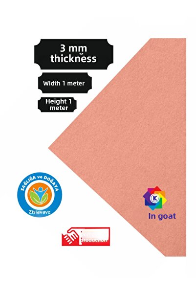 KeçeBizde بودرة سميكة بسمك 3 ملم