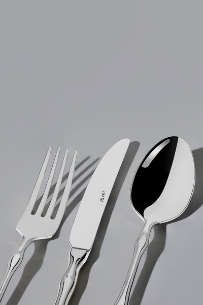 Nehir Adriana Simple 12 Person 84 Piece Boxed Fork Spoon Knife Set
