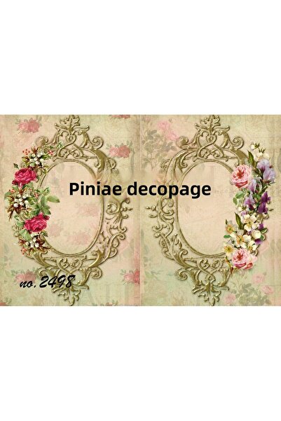 LİNEART Lineart Brass Decopage Paper No:L2498- 29X42Cm