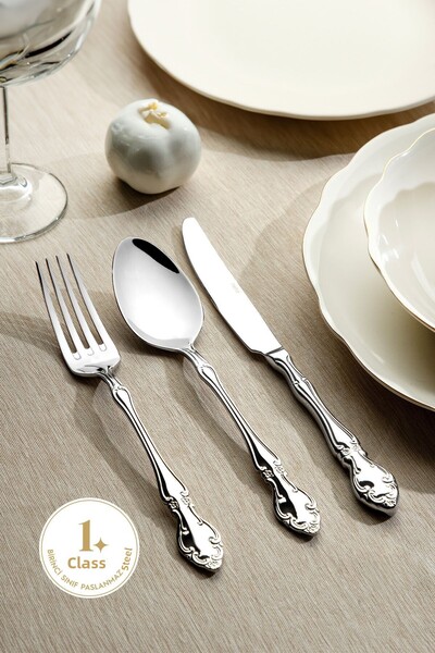 Nehir Adriana Simple 12 Person 84 Piece Boxed Fork Spoon Knife Set