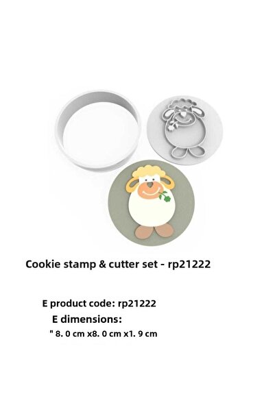 AGN STORE Cookie Mold Stamp & Cutter Set
