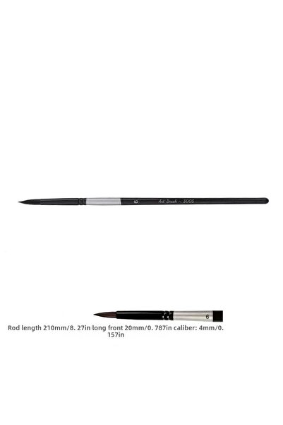 Sanathobi فرشاة احترافية مختلطة من شعر السنجاب والشعيرات الاصطناعية رقم: 6-فر...