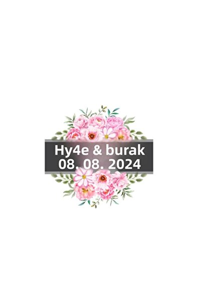 Reysa Tasarım Stylish Floral Winter Themed Sticker Henna Engagement Wedding 3...