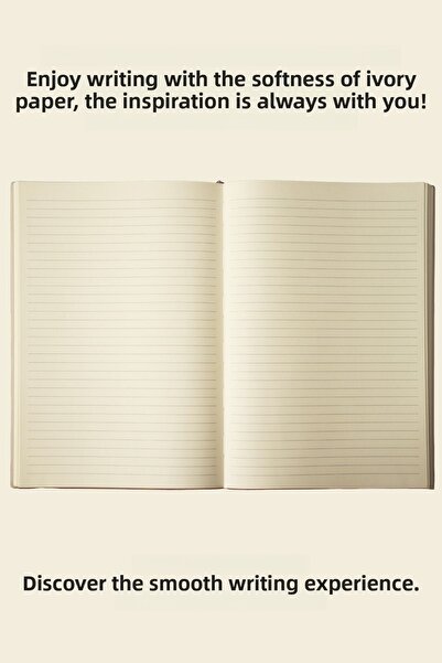 Victoria's Journals Flexible Cover Striped Softtons Notebook - B5 Cream, 128 Yp