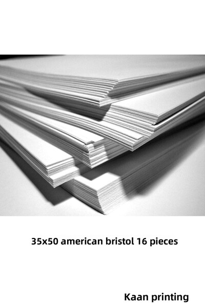 KAAN MATBAA 16 قطعة 35x50 400 جرام ورق بريستول أمريكي (1,12 كجم)