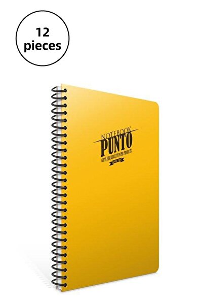Gıpta Lined Point Spiral A5 Notebook - 100 Yp Plastic Cover