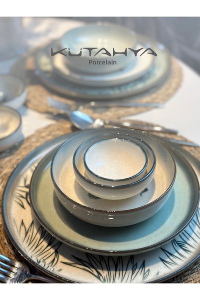 Kütahya Porselen Palmiye Multi 4 Piece 8 cm Bowl 80794