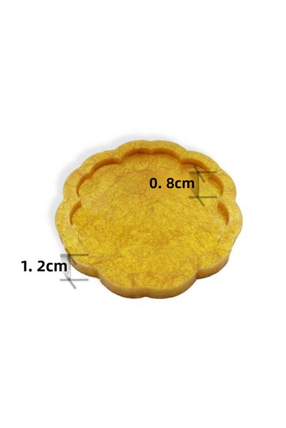 Generic Brand Flower Patterned Coaster Silicone Mold - Premium Series Silicone for Epoxy Casting 12cm