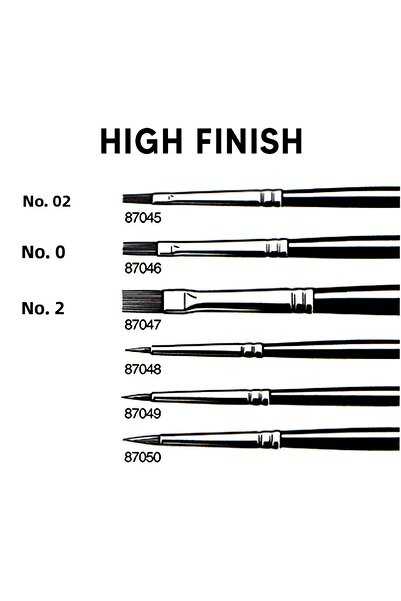 TAMIYA فرشاة ذات طرف مدبب عالية النهاية (فائقة النعومة)، مادة طلاء هواية