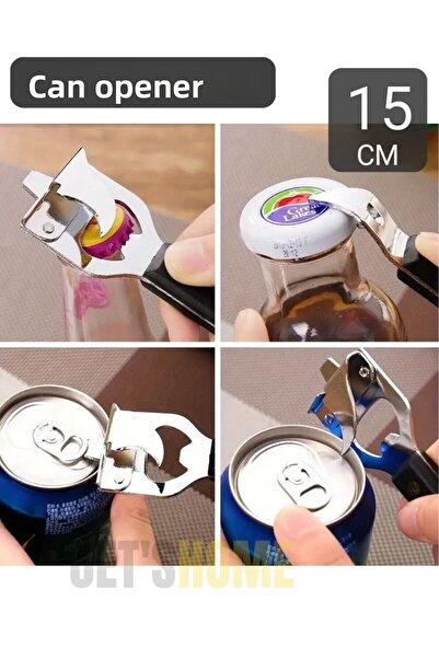 Jet's Home Deschizător de conserve din oțel inoxidabil și gura de oțel - Set de 3 15 cm