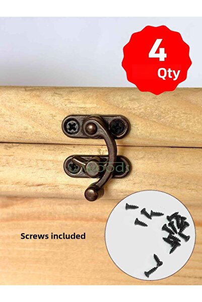 sywoods قفل أكسيد على شكل قوس صغير 4 قطع صندوق قفص ومشبك غطاء 20 × 24 مم