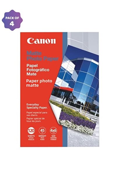Canon عبوة من 4 قطع - مجموعة متنوعة من ورق الصور A4/10 × 15، 5 ورقات VP-101