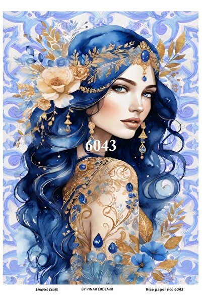 LİNEART ورق ديكوباج نحاسي - رقم: 6043، 29x42 سم