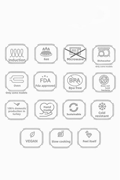 Nishev.com Evini Sev Enamel Deep Curved Yogurt Pot 24 cm 5.5 Liter - Turquoise