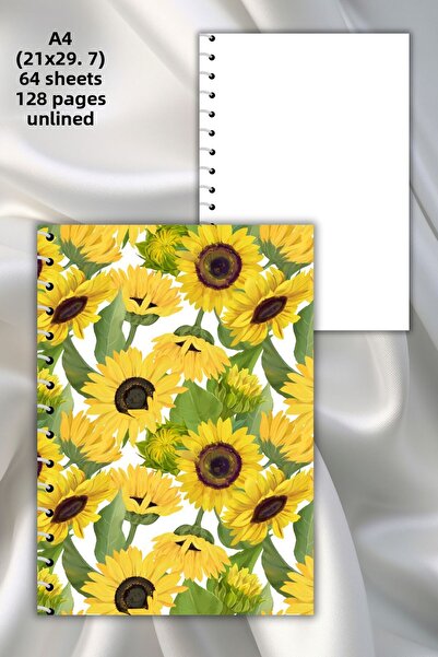 daily notebook دفتر ملاحظات مدرسي غير مبطن حلزوني عتيق - 64 ورقة، مقاس A4 (21...