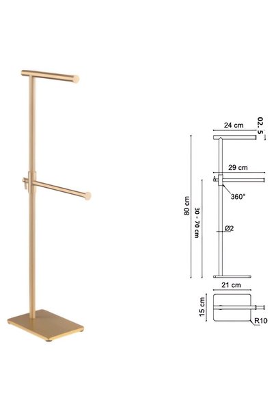Fontana Gold Paper Towel Holder - Elegant and Useful