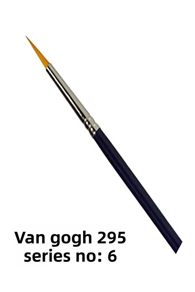 Van Gogh فرشاة صناعية ذات طرف دائري من سلسلة 295 رقم 6