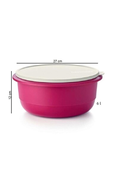 Tupperware Miksim Preparation Storage Container 6 Liters Hsgl Fuchsia