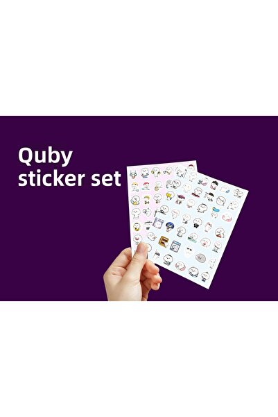 Akumastik Bullet Journal - Mood Quby Sticker Σετ 84 τμχ αυτοκόλλητο 2cm