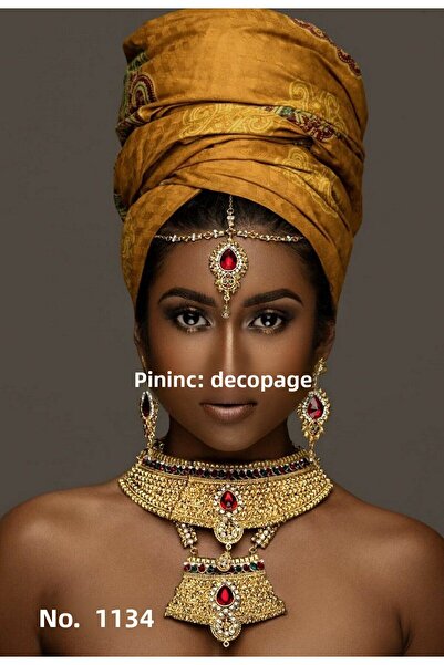 LİNEART Brass Decopage Paper No:1134- 29X42Cm