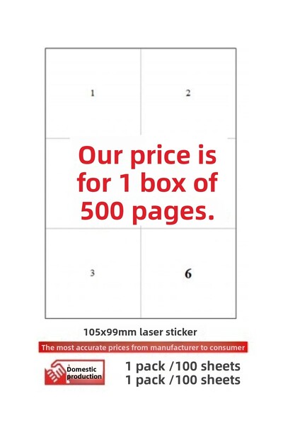 A1 Etiket A1label Tw-2303 Dimensiune 105 X 99 mm 5 pachete Etichetă laser A4 ...