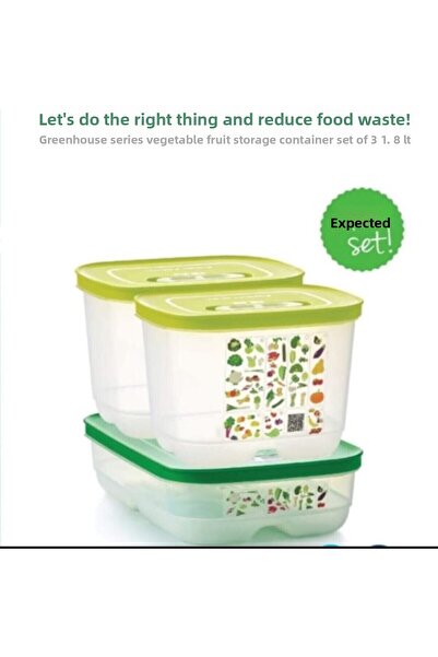 Tupperware Greenhouse Series Vegetable Fruit Storage Container