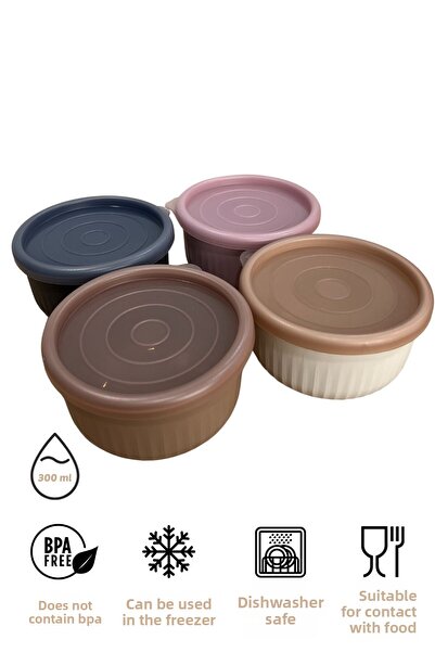 EVLE Vipahmet Set of 4 Vacuum Storage Containers - 0.30 Lt